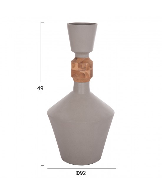 ΔΙΑΚΟΣΜΗΤΙΚΟ ΒΑΖΟ ΔΑΠΕΔΟΥ NEBULA HM4661.03 FIBER CEMENT ΓΚΡΙ--ΞΥΛΟ ΤΕΑΚ Φ60x115Υεκ. ΔΙΑΚΟΣΜΗΤΙΚΟ ΒΑΖΟ ΔΑΠΕΔΟΥ NEBULA HM4661.03 FIBER CEMENT ΓΚΡΙ--ΞΥΛΟ ΤΕΑΚ Φ60x115Υεκ.