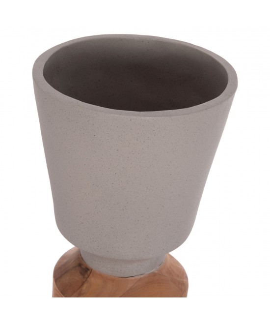 ΔΙΑΚΟΣΜΗΤΙΚΟ ΒΑΖΟ ΔΑΠΕΔΟΥ NEBULA HM4661.03 FIBER CEMENT ΓΚΡΙ--ΞΥΛΟ ΤΕΑΚ Φ60x115Υεκ. ΔΙΑΚΟΣΜΗΤΙΚΟ ΒΑΖΟ ΔΑΠΕΔΟΥ NEBULA HM4661.03 FIBER CEMENT ΓΚΡΙ--ΞΥΛΟ ΤΕΑΚ Φ60x115Υεκ.