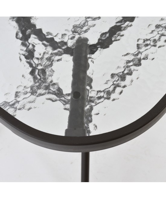 ΤΡΑΠΕΖΙ BRUNO 140Χ80Χ72Υεκ. ΚΑΦΕ ΜΕΤΑΛΛΙΚΟ ΜΕ ΓΥΑΛΙΝΗ ΕΠΙΦΑΝΕΙΑ HM5106.02