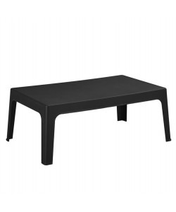 ΤΡΑΠΕΖΑΚΙ ΟΡΘΟΓΩΝΙΟ SLEEK HM6367.02 ΠΟΛΥΠΡΟΠΥΛΕΝΙΟ ΣΕ ΜΑΥΡΟ 105x64x40Υεκ.