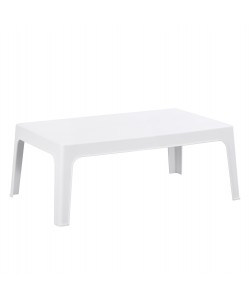 ΤΡΑΠΕΖΑΚΙ ΟΡΘΟΓΩΝΙΟ SLEEK HM6367.01 ΠΟΛΥΠΡΟΠΥΛΕΝΙΟ ΣΕ ΛΕΥΚΟ 99x59.5x39.5Υεκ.