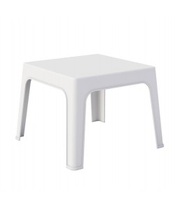 ΤΡΑΠΕΖΑΚΙ ΤΕΤΡΑΓΩΝΟ SLEEK HM6371.01 ΠΟΛΥΠΡΟΠΥΛΕΝΙΟ ΣΕ ΛΕΥΚΟ 56x56x40Υεκ.