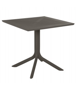 ΤΡΑΠΕΖΙ ΠΟΛΥΠΡΟΠΥΛΕΝΙΟΥ ΤΕΤΡΑΓΩΝΟ LUNAR HM5930.15 DARK OLIVE 80x80x75Yεκ.