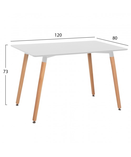 ΣΕΤ ΤΡΑΠΕΖΑΡΙΑΣ 5ΤΜΧ MINIMAL HM11767 ΛΕΥΚΟ MDF-ΜΠΕΖ ΥΦΑΣΜΑ