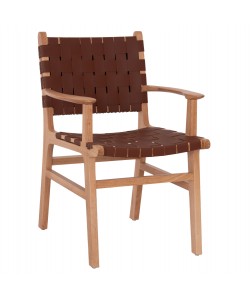 ΠΟΛΥΘΡΟΝΑ FELIPE HM9328.11 ΤΟΟΝ ΞΥΛΟ ΜΕ PU ΚΑΦΕ 61x59x86Y εκ.