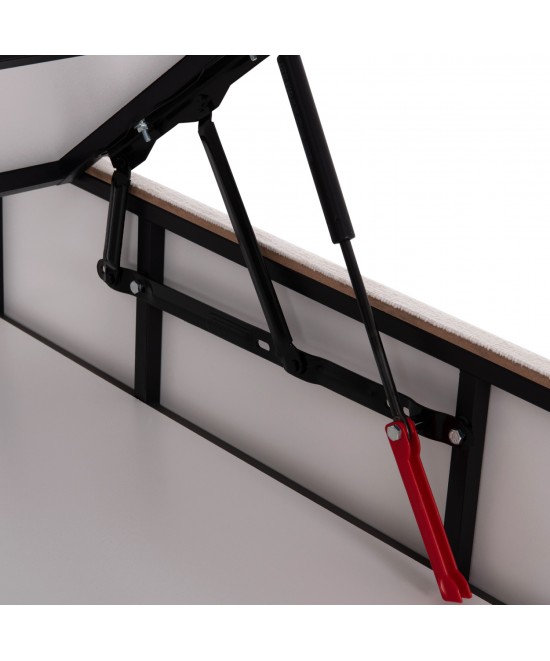 ΚΡEΒΑΤΙ ΜΕ ΑΠΟΘΗΚΕΥΤΙΚΟ ΧΩΡΟ DREAMLET HM716.03 ΛΕΥΚΟ TEDDY ΥΦΑΣΜΑ- ΓΙΑ ΣΤΡΩΜΑ 160x200εκ.