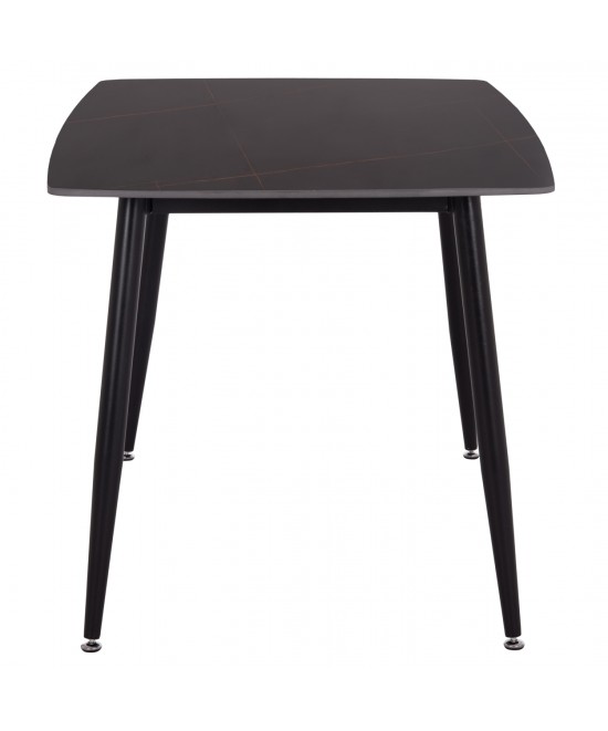 ΤΡΑΠΕΖΙ RAVEN HM18149.02 ΚΕΡΑΜΙΚΟ TOP ΜΕ ΟΨΗ ΜΑΥΡΟ ΜΑΡΜΑΡΟ 140x80x74Υεκ.