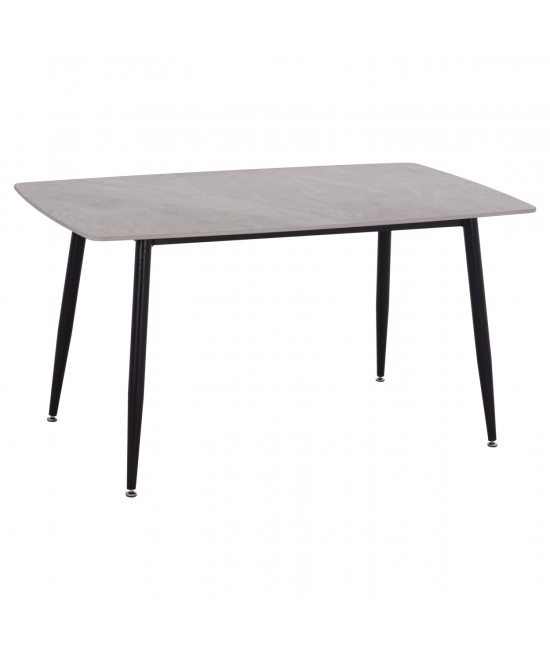 ΤΡΑΠΕΖΙ RAVEN HM18149.13 ΚΕΡΑΜΙΚΟ TOP ΜΕ ΟΨΗ ΓΚΡΙ ΜΑΡΜΑΡΟ 140x80x74Υεκ.