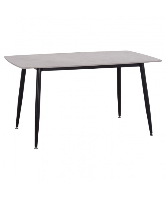 ΤΡΑΠΕΖΙ RAVEN HM18149.13 ΚΕΡΑΜΙΚΟ TOP ΜΕ ΟΨΗ ΓΚΡΙ ΜΑΡΜΑΡΟ 140x80x74Υεκ.