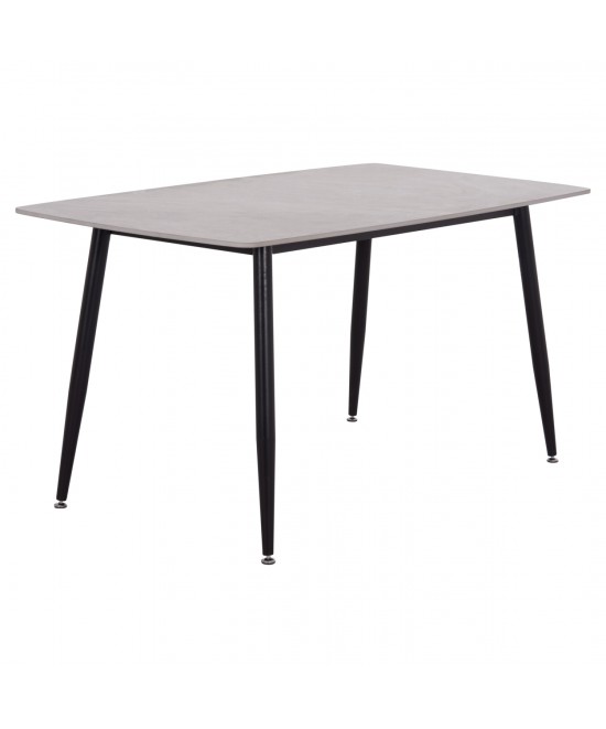 ΤΡΑΠΕΖΙ RAVEN HM18149.13 ΚΕΡΑΜΙΚΟ TOP ΜΕ ΟΨΗ ΓΚΡΙ ΜΑΡΜΑΡΟ 140x80x74Υεκ.