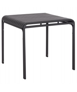 ΤΡΑΠΕΖΙ ΤΕΤΡΑΓΩΝΟ ΑΛΟΥΜΙΝΙΟΥ RACHEL HM6338.01 ΓΚΡΙ 80x80x76Υεκ.