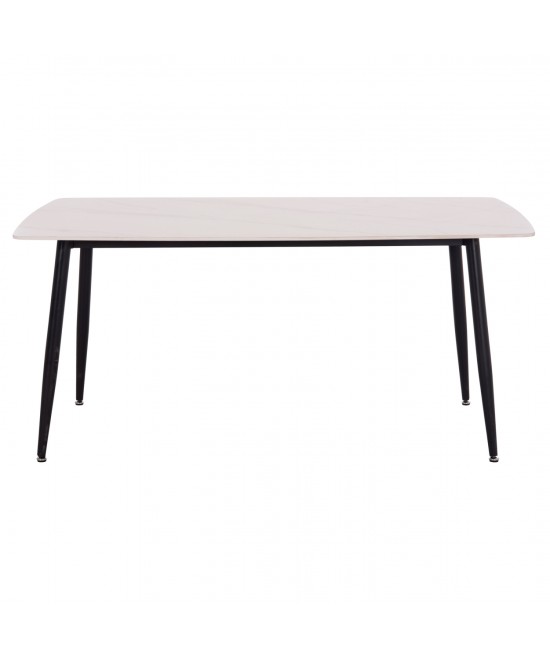 ΤΡΑΠΕΖΙ RAVEN HM18150.01 ΚΕΡΑΜΙΚΟ TOP ΜΕ ΟΨΗ ΛΕΥΚΟ ΜΑΡΜΑΡΟ 160x80x74Υεκ.