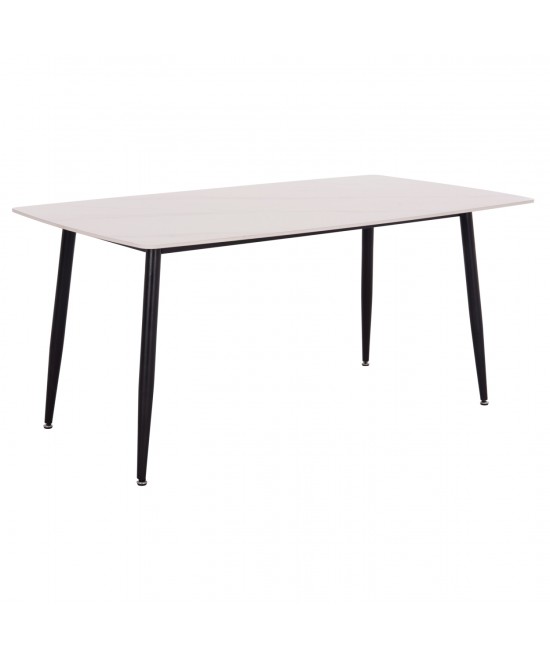 ΤΡΑΠΕΖΙ RAVEN HM18150.01 ΚΕΡΑΜΙΚΟ TOP ΜΕ ΟΨΗ ΛΕΥΚΟ ΜΑΡΜΑΡΟ 160x80x74Υεκ.