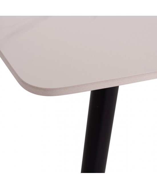 ΤΡΑΠΕΖΙ RAVEN HM18150.01 ΚΕΡΑΜΙΚΟ TOP ΜΕ ΟΨΗ ΛΕΥΚΟ ΜΑΡΜΑΡΟ 160x80x74Υεκ.