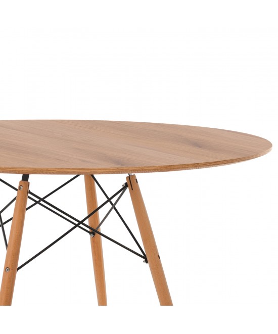 ΣΕΤ ΤΡΑΠΕΖΑΡΙΑΣ 5ΤΜΧ BRAVE HM21188 ΜΕ 4 ΚΑΡΕΚΛΕΣ & ΣΤΡΟΓΓΥΛΟ ΤΡΑΠΕΖΙ