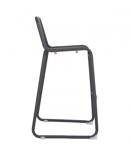 ΣΚΑΜΠΟ ΜΠΑΡ ΑΛΟΥΜΙΝΙΟΥ RACHEL HM6341.01 ΓΚΡΙ 47x56,5x98,5Υεκ.