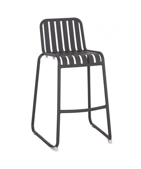 ΣΚΑΜΠΟ ΜΠΑΡ ΑΛΟΥΜΙΝΙΟΥ RACHEL HM6341.01 ΓΚΡΙ 47x56,5x98,5Υεκ.