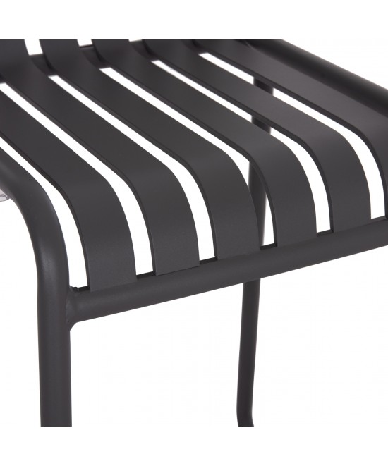 ΣΚΑΜΠΟ ΜΠΑΡ ΑΛΟΥΜΙΝΙΟΥ RACHEL HM6341.01 ΓΚΡΙ 47x56,5x98,5Υεκ.