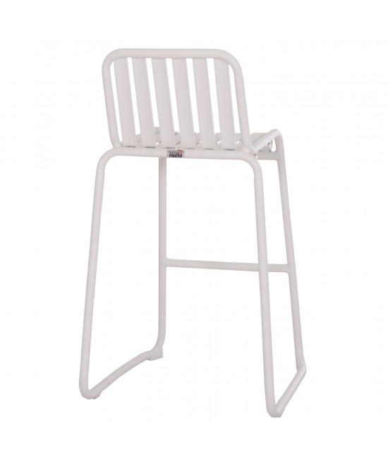 ΣΚΑΜΠΟ ΜΠΑΡ ΑΛΟΥΜΙΝΙΟΥ RACHEL HM6341.02 ΛΕΥΚΟ 47x56,5x98,5Υεκ.