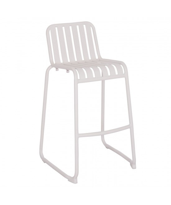 ΣΚΑΜΠΟ ΜΠΑΡ ΑΛΟΥΜΙΝΙΟΥ RACHEL HM6341.02 ΛΕΥΚΟ 47x56,5x98,5Υεκ.