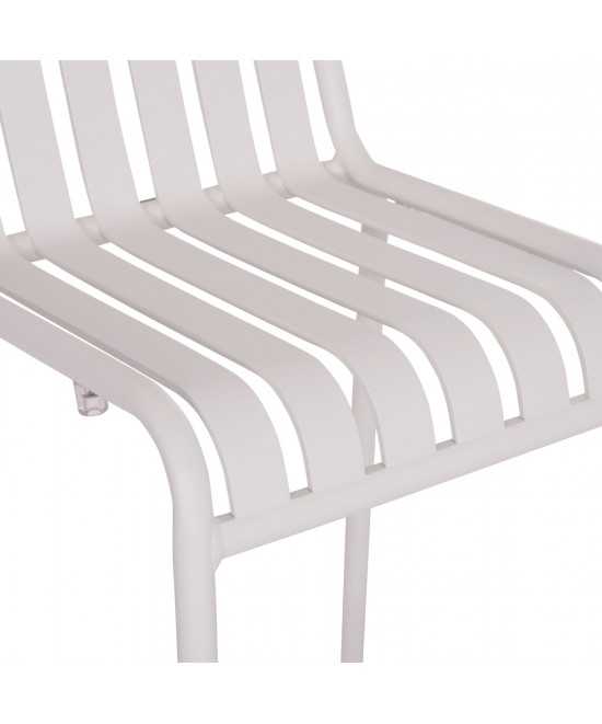 ΣΚΑΜΠΟ ΜΠΑΡ ΑΛΟΥΜΙΝΙΟΥ RACHEL HM6341.02 ΛΕΥΚΟ 47x56,5x98,5Υεκ.