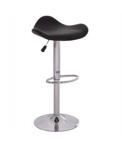 ΣΚΑΜΠO ΜΠΑΡ ΠΕΡΙΣΤΡΕΦΟΜΕΝΟ GANNA HM201.21 ΜΕ ΑΜΟΡΤΙΣΕΡ-ΜΑΥΡΟ PU 44x42x87Υεκ.