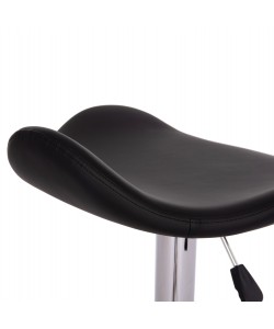 ΣΚΑΜΠO ΜΠΑΡ ΠΕΡΙΣΤΡΕΦΟΜΕΝΟ GANNA HM201.21 ΜΕ ΑΜΟΡΤΙΣΕΡ-ΜΑΥΡΟ PU 44x42x87Υεκ.