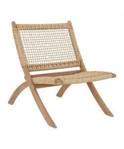 ΚΑΡΕΚΛΑ ΑΝΑΔΙΠΛΟΥΜΕΝΗ FERMO HM6243.01 ΞΥΛΟ ΑΚΑΚΙΑΣ ΦΥΣΙΚΟ-ΣΥΝΘ.WICKER 60x76x72Υεκ.