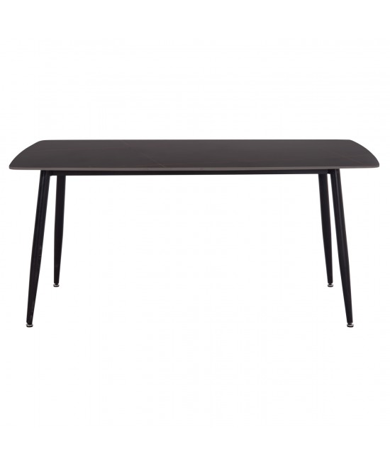 ΤΡΑΠΕΖΙ RAVEN HM18150.02 ΚΕΡΑΜΙΚΟ TOP ΜΕ ΟΨΗ ΜΑΥΡΟ ΜΑΡΜΑΡΟ 160x80x74Υεκ.