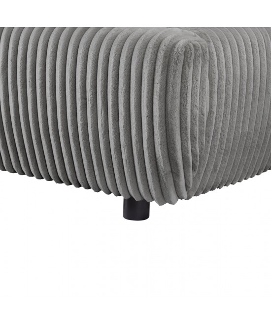 ΚΡΕΒΑΤΙ ΜΕ ΑΠΟΘ.ΧΩΡΟ KALLY HM729.01 ΓΚΡΙ FEAUX FUR ΥΦΑΣΜΑ--ΓΙΑ ΣΤΡΩΜΑ 160x200εκ