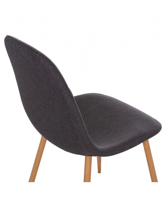 ΣΕΤ ΤΡΑΠΕΖΑΡΙΑΣ 5ΤΜΧ MINARDO HM21179 MDF TOP ΣΕ ΜΑΥΡΟ--ΣΚΟΥΡΟ ΓΚΡΙ ΥΦΑΣΜΑ