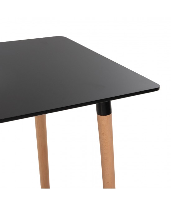 ΣΕΤ ΤΡΑΠΕΖΑΡΙΑΣ 5ΤΜΧ MINARDO HM21179 MDF TOP ΣΕ ΜΑΥΡΟ--ΣΚΟΥΡΟ ΓΚΡΙ ΥΦΑΣΜΑ