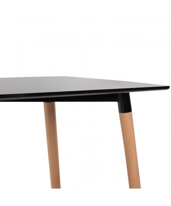 ΣΕΤ ΤΡΑΠΕΖΑΡΙΑΣ 5ΤΜΧ MINARDO HM21179 MDF TOP ΣΕ ΜΑΥΡΟ--ΣΚΟΥΡΟ ΓΚΡΙ ΥΦΑΣΜΑ