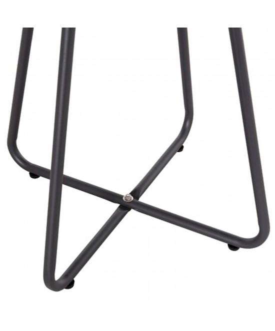 ΣΕΤ LOUNGE 3TMX ΕΞ.ΧΩΡΟΥ PONY HM21193 ΜΕΤΑΛΛΟ ΣΕ ΓΚΡΙ--ΣΥΝΘ.RATTAN ΣΕ ΛΕΥΚΟ-ΜΑΥΡΟ