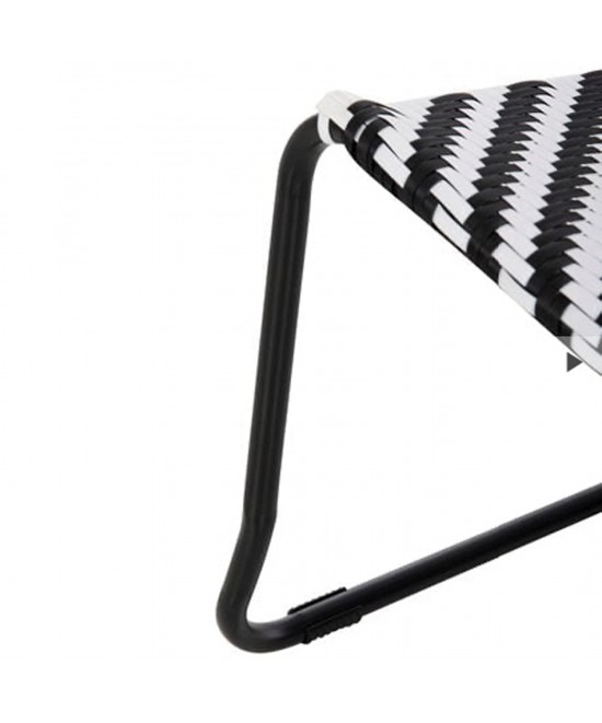 ΣΕΤ LOUNGE 3TMX ΕΞ.ΧΩΡΟΥ PONY HM21193 ΜΕΤΑΛΛΟ ΣΕ ΓΚΡΙ--ΣΥΝΘ.RATTAN ΣΕ ΛΕΥΚΟ-ΜΑΥΡΟ