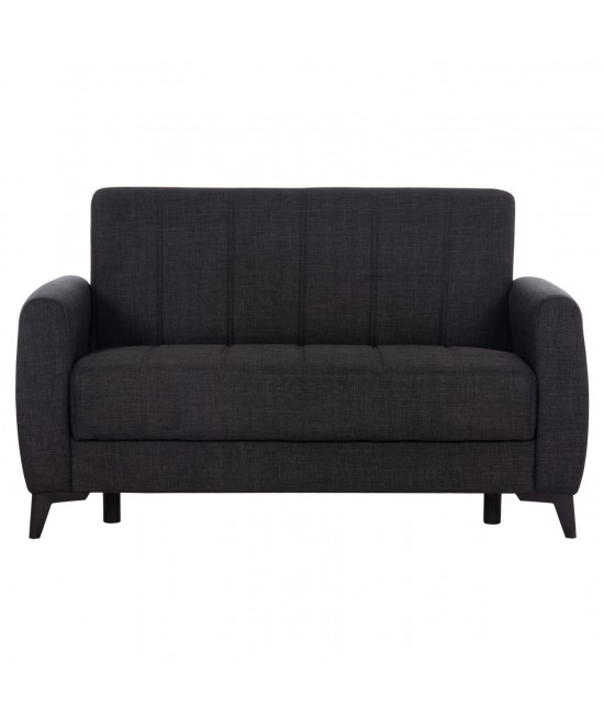 ΚΑΝΑΠΕΣ ΚΡΕΒΑΤΙ ΜΕ ΑΠΟΘ.ΧΩΡΟ ΔΙΘΕΣΙΟΣ NIKKO HM3293.01 ΓΚΡΙ ΥΦΑΣΜΑ 144x75x84Υεκ.