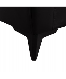 ΚΑΝΑΠΕΣ ΚΡΕΒΑΤΙ ΜΕ ΑΠΟΘ.ΧΩΡΟ ΔΙΘΕΣΙΟΣ NIKKO HM3293.11 ΜΑΥΡΟ PU 144x75x84Υεκ.