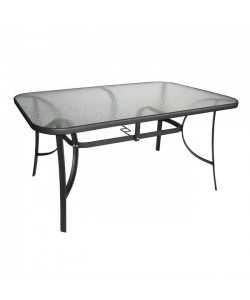 ΣΕΤ ΤΡΑΠΕΖΑΡΙΑ ΓΚΡΙ  ΜΕΤΑΛΛΙΚΗ 7ΤΜΧ ΜΕ 6ΚΑΡΕΚΛΕΣ ΚΑΙ ΤΡΑΠΕΖΙ 160Χ90 HM5206.01