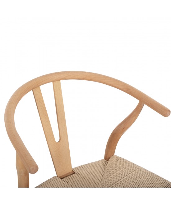 ΣΕΤ ΤΡΑΠΕΖΑΡΙΑΣ 5ΤΜΧ BRAVE HM21182 MDF TOP-ΞΥΛΟ ΟΞΙΑΣ & PAPER ROPE ΣΕ ΦΥΣΙΚΟ