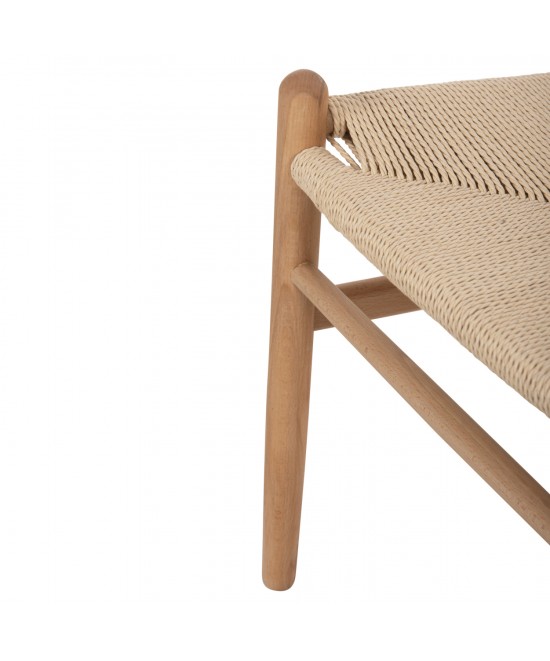 ΣΕΤ ΤΡΑΠΕΖΑΡΙΑΣ 5ΤΜΧ BRAVE HM21182 MDF TOP-ΞΥΛΟ ΟΞΙΑΣ & PAPER ROPE ΣΕ ΦΥΣΙΚΟ