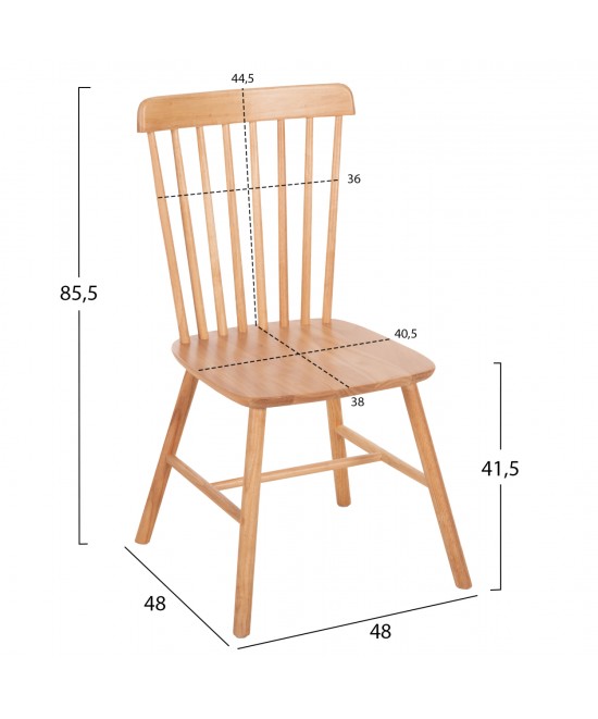ΣΕΤ ΤΡΑΠΕΖΑΡΙΑΣ 5ΤΜΧ LUCIEN HM21183 MDF TOP & ΞΥΛΟ ΟΞΙΑΣ ΣΕ ΦΥΣΙΚΟ ΧΡΩΜΑ