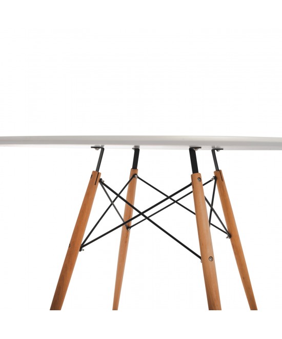 ΣΕΤ ΤΡΑΠΕΖΑΡΙΑΣ 5ΤΜΧ MAGGIE HM21186 MDF TOP & ΠΟΛΥΠΡΟΠΥΛΕΝΙΟ ΣΕ ΛΕΥΚΟ ΧΡΩΜΑ