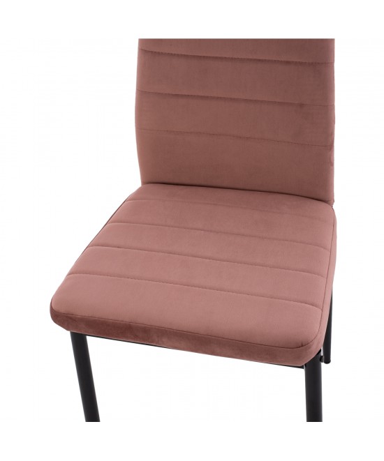 ΣΕΤ ΤΡΑΠΕΖΑΡΙΑΣ 5ΤΜΧ LADY HM21199.02 ΓΥΑΛΙ--ΜΕΤΑΛΛΟ ΣΕ ΜΑΥΡΟ & ΒΕΛΟΥΔΟ ΣΑΠΙΟ ΜΗΛΟ