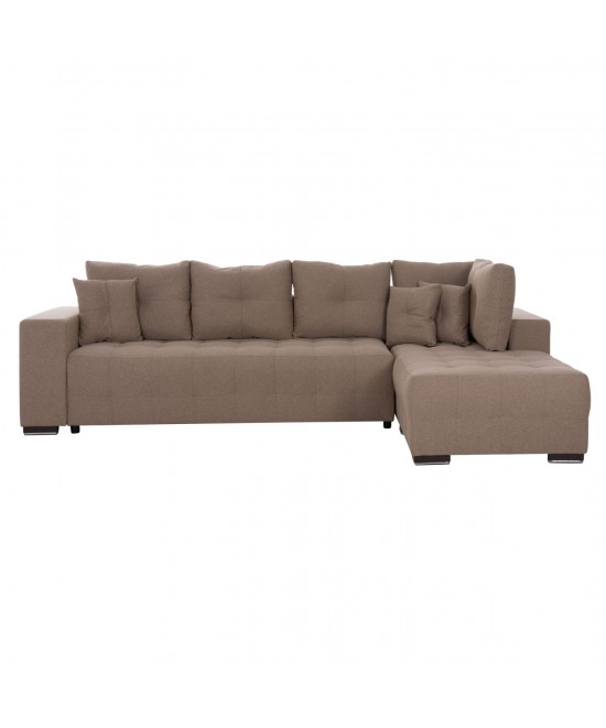 ΓΩΝΙΑΚΟΣ ΚΑΝΑΠΕΣ-ΚΡΕΒΑΤΙ ΜΕ ΑΠΟΘ.ΧΩΡΟ TRENDSTON HM3302.03R ΜΠΕΖ ΥΦΑΣΜΑ 298x177x95Υεκ