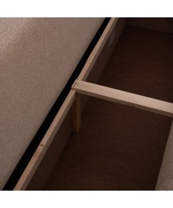 ΓΩΝΙΑΚΟΣ ΚΑΝΑΠΕΣ-ΚΡΕΒΑΤΙ ΜΕ ΑΠΟΘ.ΧΩΡΟ TRENDSTON HM3302.03R ΜΠΕΖ ΥΦΑΣΜΑ 298x177x95Υεκ