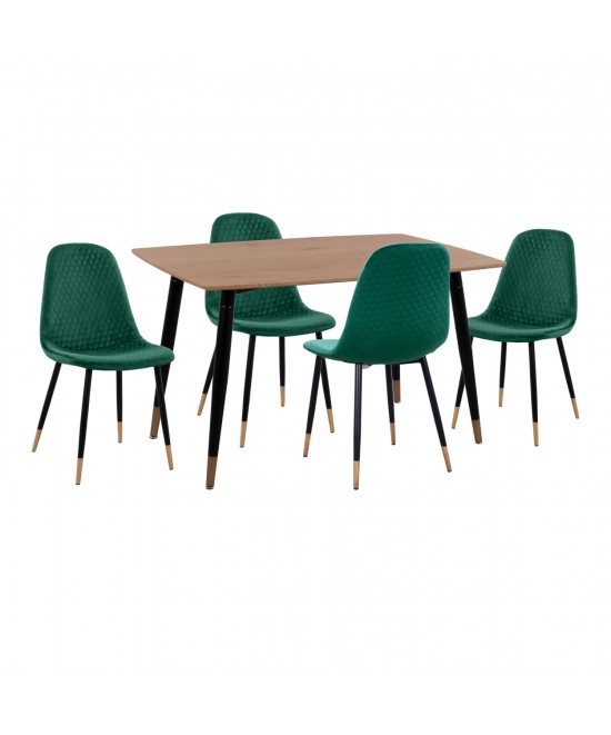 ΣΕΤ ΤΡΑΠΕΖΑΡΙΑΣ 5ΤΜΧ ALIZA HM11196.03 MDF TOP-ΒΕΛΟΥΔΟ ΚΥΠΑΡΙΣΣΙ & ΜΕΤΑΛΛΟ ΜΑΥΡΟ ΣΕΤ ΤΡΑΠΕΖΑΡΙΑΣ 5ΤΜΧ ALIZA HM11196.03 MDF TOP-ΒΕΛΟΥΔΟ ΚΥΠΑΡΙΣΣΙ & ΜΕΤΑΛΛΟ ΜΑΥΡΟ