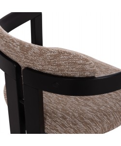 ΠΟΛΥΘΡΟΝΑ ΤΡΑΠΕΖΑΡΙΑΣ KALL HM18247.02 ΚΑΦΕ ΥΦΑΣΜΑ--PLYWOOD ΣΕ ΜΑΥΡΟ 56x45x73Υεκ