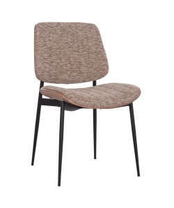 ΚΑΡΕΚΛΑ ΤΡΑΠΕΖΑΡΙΑΣ CONTI HM9983.02 ΜΑΥΡΟ ΜΕΤΑΛΛΟ--ΚΑΦΕ ΥΦΑΣΜΑ 49x56x82Υεκ.