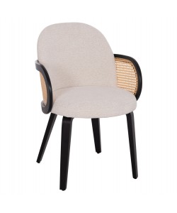 ΠΟΛΥΘΡΟΝΑ ΤΡΑΠΕΖΑΡΙΑΣ BECKER HM18246.02 PLYWOOD ΜΑΥΡΟ--ΕΚΡΟΥ ΥΦΑΣΜΑ 54x62x79Υεκ.