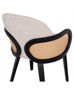 ΠΟΛΥΘΡΟΝΑ ΤΡΑΠΕΖΑΡΙΑΣ BECKER HM18246.02 PLYWOOD ΜΑΥΡΟ--ΕΚΡΟΥ ΥΦΑΣΜΑ 54x62x79Υεκ.